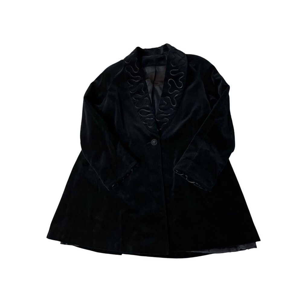 Vintage de Ball Velvet Coat Womens S Used Lined - Picture 14 of 15